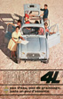 Publicité pour la Renault 4 - Années 60