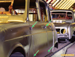 Charnières de portières d'une Renault 4L Berline