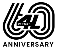 Logo de l'anniversaire des 60 ans de la Renault 4L