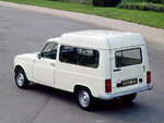 Publicité Renault 4L fourgonnette longue vitrée
