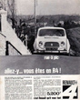 1964 - Publicité Renault 4 - Allez-y