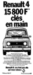 Publicité pour la Renault 4 - 1977