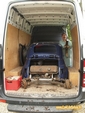 Fiat 500 dans camion 12m2