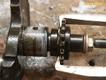 Extraction difficile du pignon de vilebrequin sur un moteur Billancourt de Renault 4