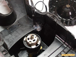 Collage des fils du moteur de ventilation - Climatiseur de Renault 4L 1973