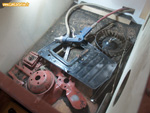 Cabine de sablage maison pour le sablage de pièces de Renault 4L