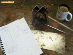 Préparation à la refabrication du pied de hayon - Renault 4 fourgonnette F4