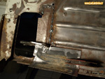 Réparation du support de maitre-cylindre - Tablier carrosserie Renault 4