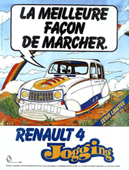 Publicité "basket" - Renault 4 Jogging