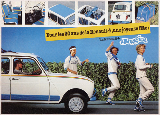 Publicité Renault 4 Jogging