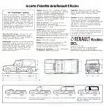 Carte d'identité de la Renault Rodéo 6