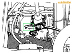 Dépose du cable d'embrayage sur une boite ronde avec renvoi à secteur - Renault 4