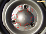 Déformation des jantes pour freins à tambours si utilisation avec des freins à disques - Renault 4