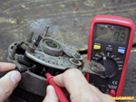 controle bobinage stator alternateur paris rhone valeo 4l partiellement demonte