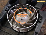 Sens de rotation du moteur de ventilation - 4L