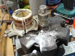 collecteur rotor alternateur 4l depose