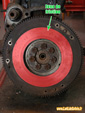 Zone de friction de l'embrayage sur le volant moteur - Renault 4L