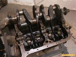 Dépose du vilebrequin d'un moteur Billancourt de Renault 4