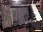 Fabrication du second cadre pour la pose de la vitre sur une cabine de sablage semi-professionnelle faite maison