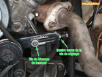 Vis de galet tendeur - Courroie de pompe à eau - Renault 4 avec moteur Cléon