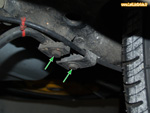 Vis de fixation de la barre anti-roulis arrière - Renault 4L